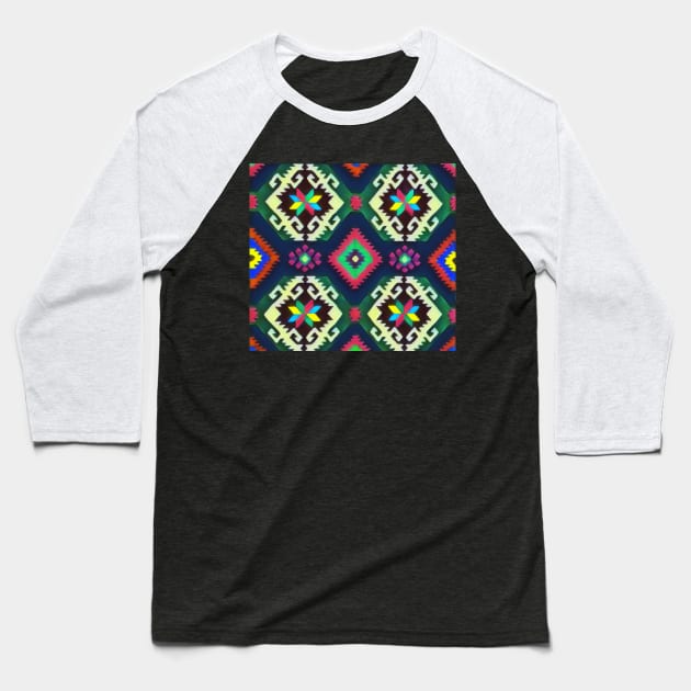 Ukrainian folk pattern Baseball T-Shirt by Gogodzy